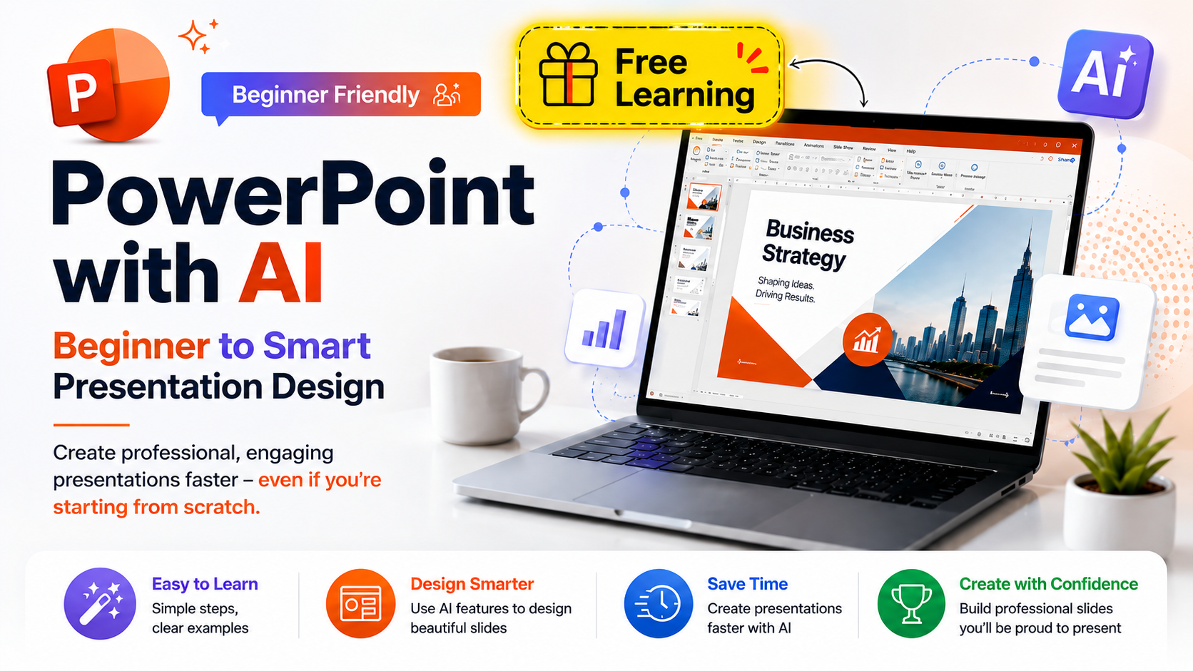 PowerPoint with AI: Beginner to Smart Presentation Design